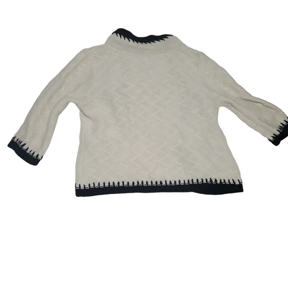 Cabi 297 M Cream "Socialite" Knit Open Front Cardigan Sweater jacket - Picture 2 of 14